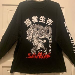 Savage long tee (XL)